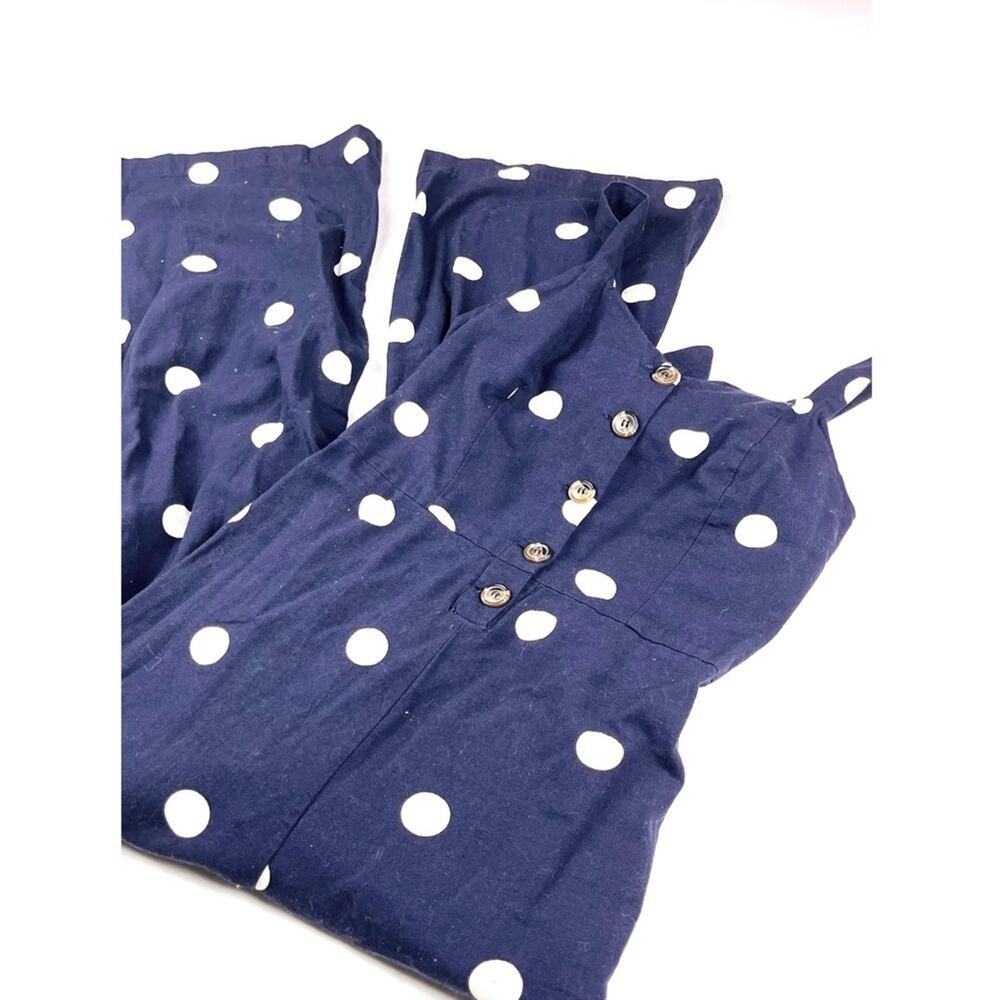 Japna Polka Dot Linen Jumpsuit - Picture 3 of 4